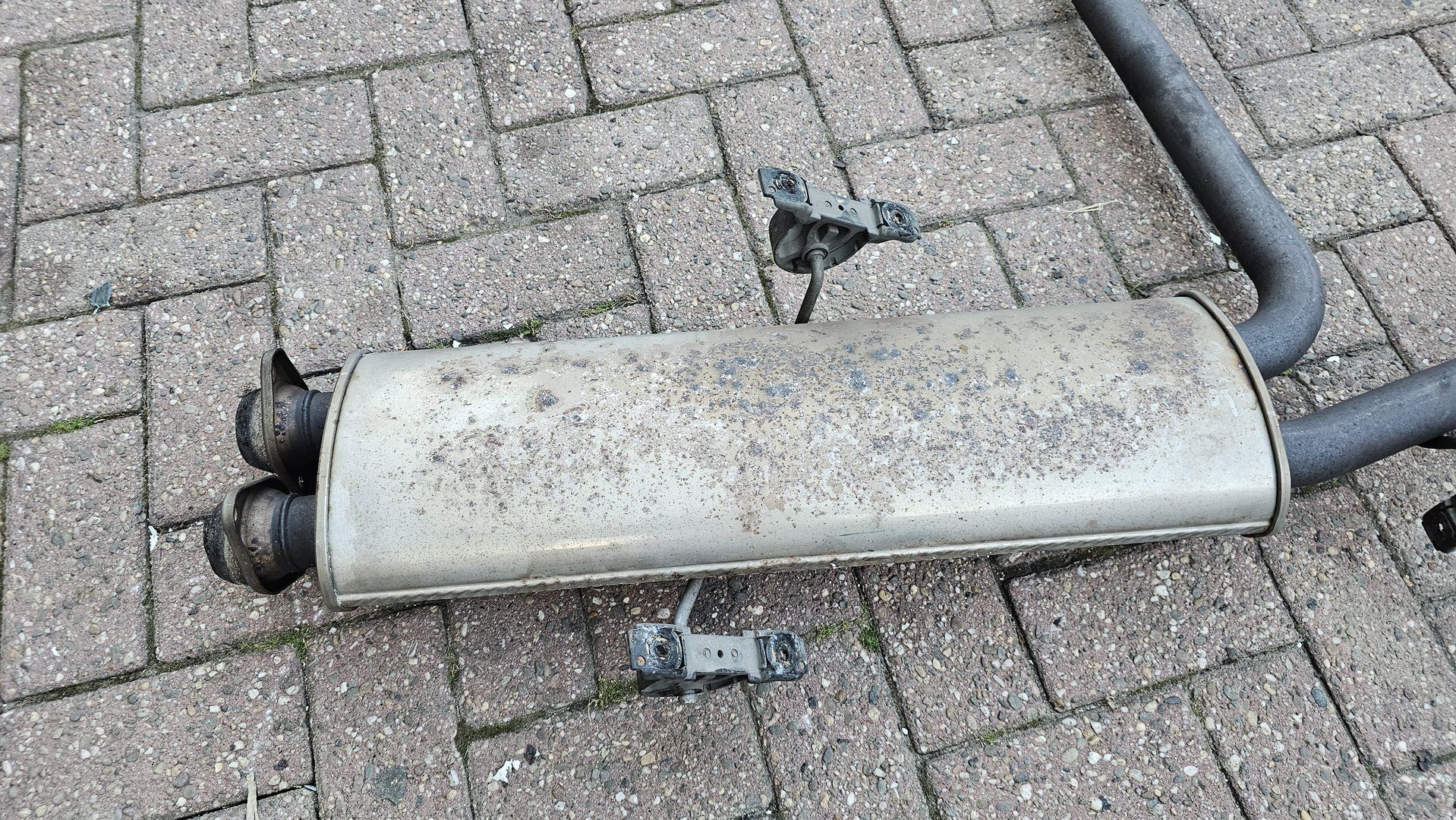 escape midden demper met kats BMW X5 E53 4,4i 18107500543 7500543 18307500541 18307500542 muffler middle muffler usado en Menorca foto 4