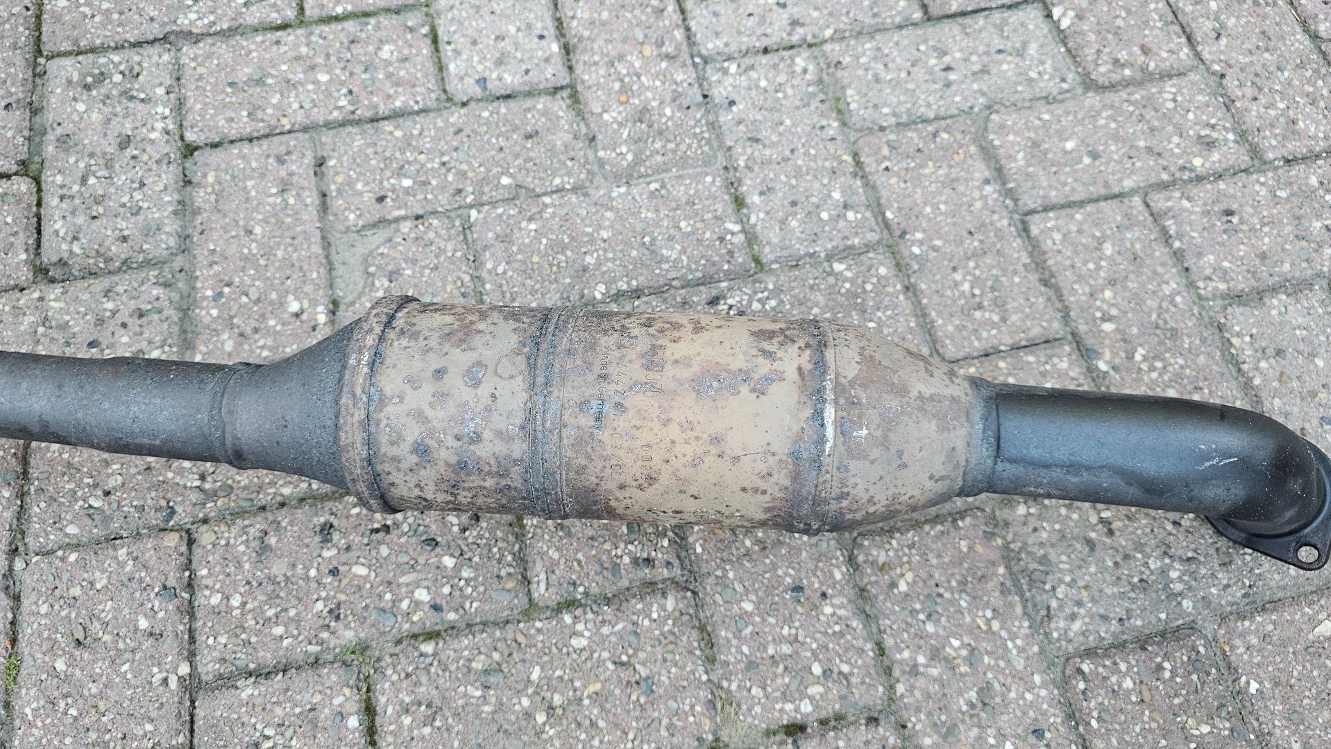 escape midden demper met kats BMW X5 E53 4,4i 18107500543 7500543 18307500541 18307500542 muffler middle muffler usado en Menorca foto 8