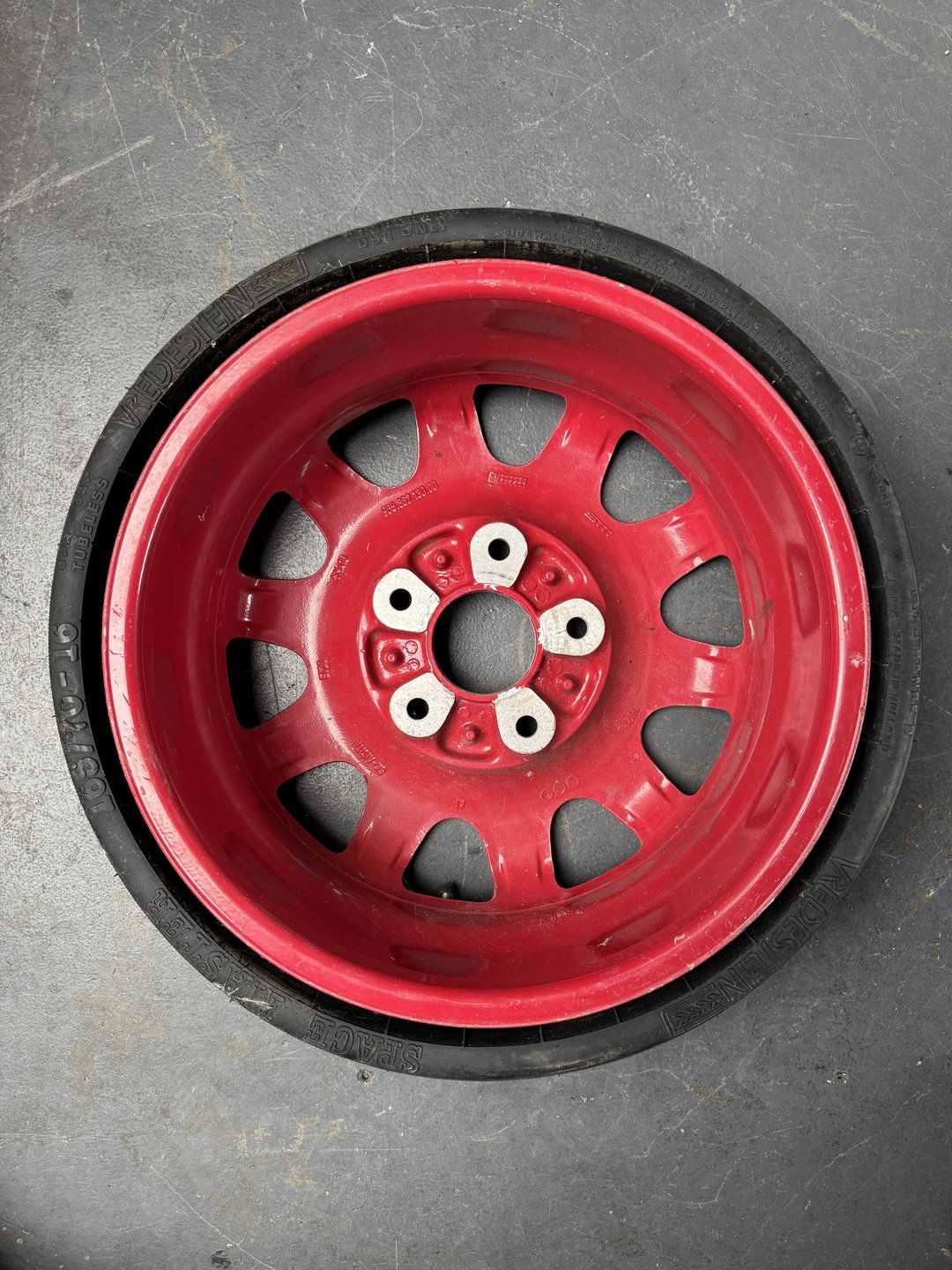 965.362.130.00 reservewiel 964 spare wheel suspension mechanism usado en Menorca foto 2