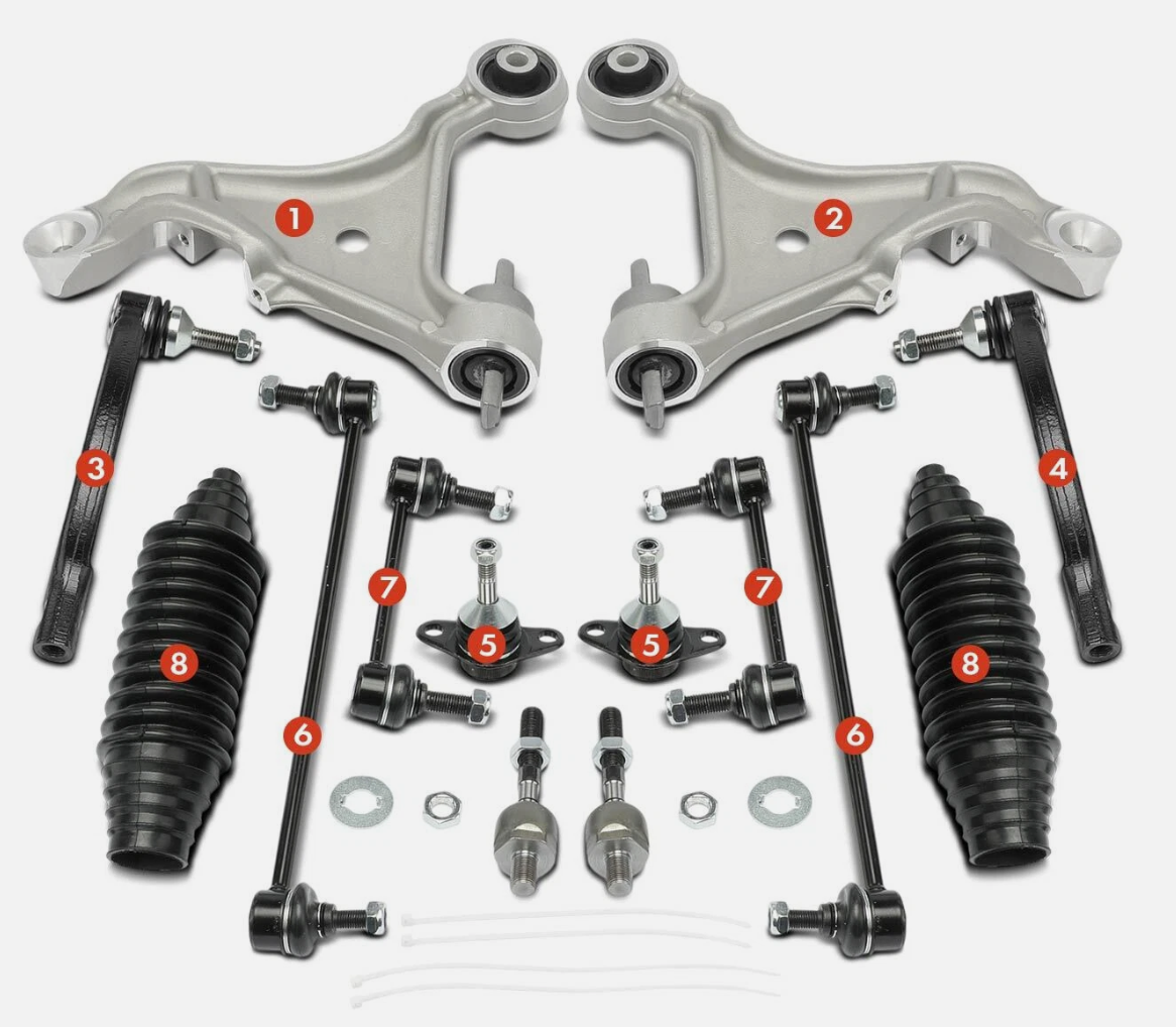 Volvo S80 draagarmen Volvo S80 stabilisatorstang Volvo S80 fuseekogel support arm usado en Menorca