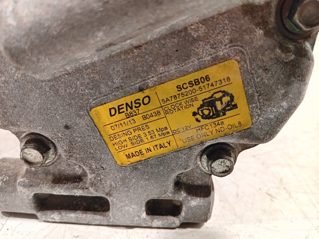 Airco pomp Fiat 500 air conditioning pump air conditioning compressor usado en Menorca foto 5