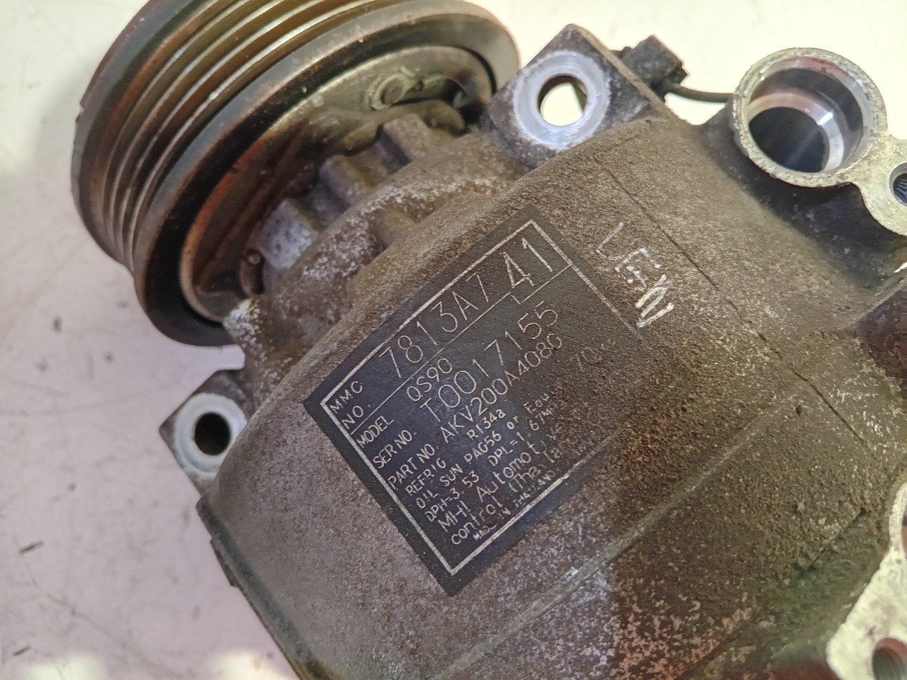 Airco pomp Mitsubishi ASX air conditioning pump air conditioning compressor usado en Menorca foto 3