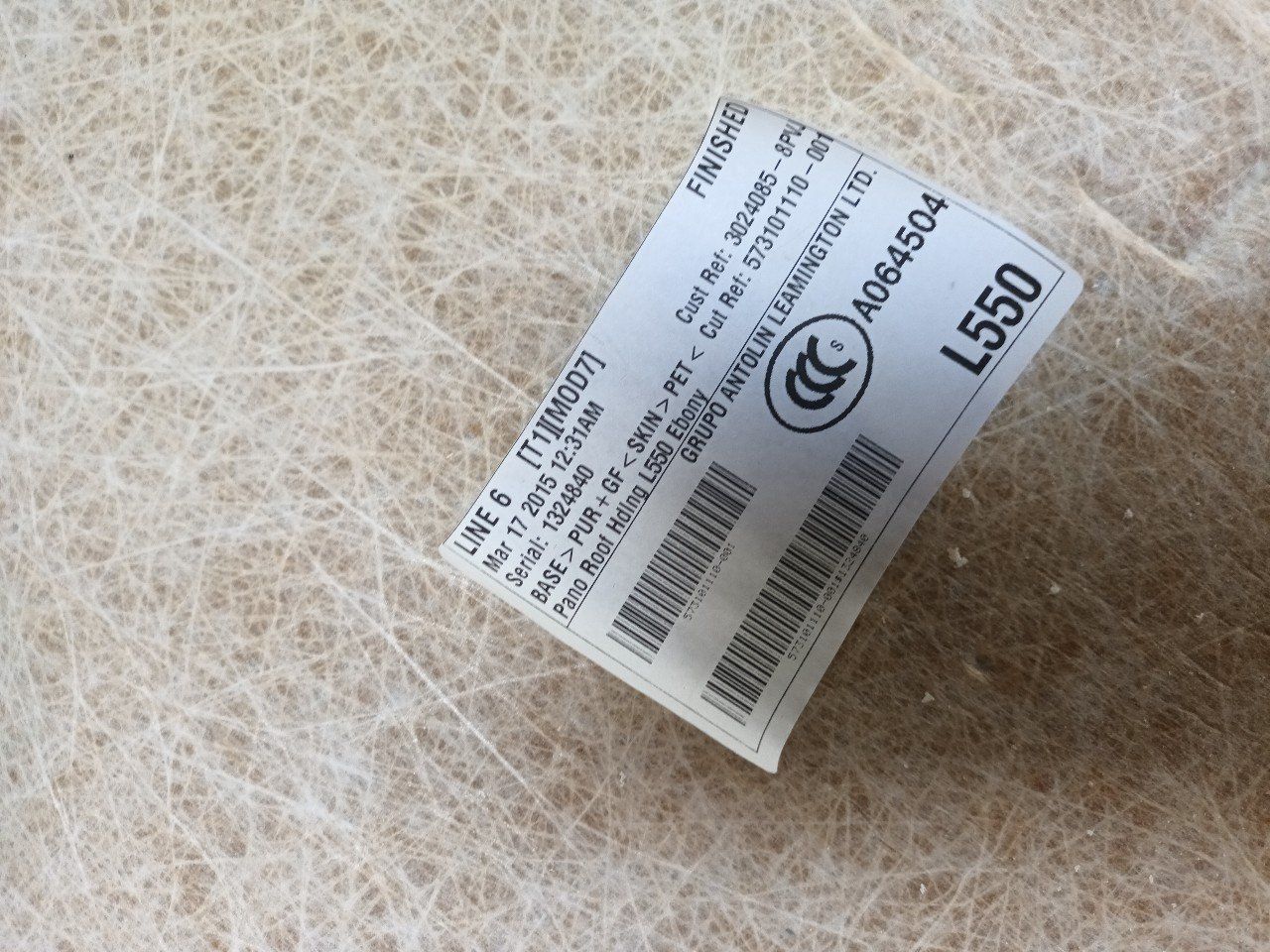 Hemelbekleding Land Rover Discovery headlining usado en Menorca foto 5