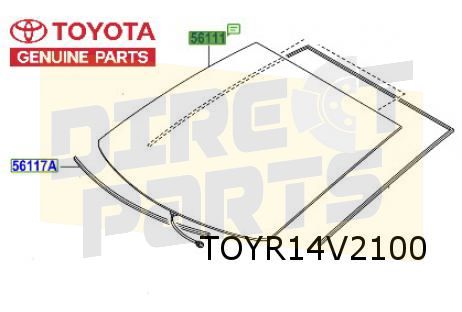 Toyota Prius (3/12-) voorruit (groen/acoustic/regen-/lichtsensor/Head Up Display) originalineel! 561014E921 front windscreen usado en Menorca