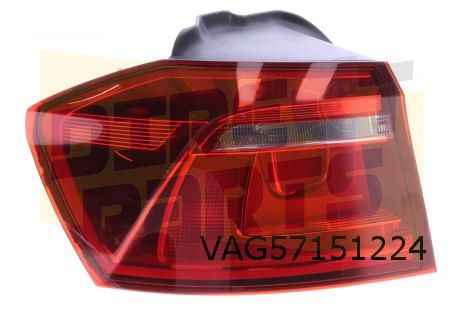 Volkswagen Golf VII Sportsvan (3/14-1/18) achterlicht Rechts buiten originalinalinalinalineel! 510945096AE RESTPARTIJ! tail light single usado en Menorca