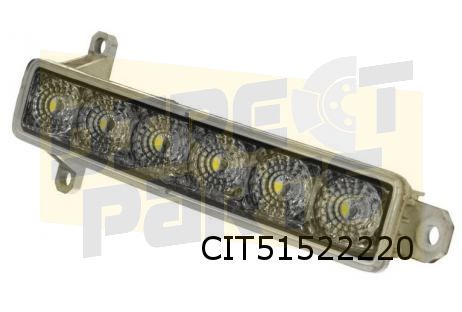 Citroen C1 (5/14 - 2/22) (B4) Citroen C3 (1/10 - 9/16) (A51) Citroen C3 Picasso (3/09 - 9/17), dagrijverlichting Links en Rechts zwart (LED) OES! 9812662280 fog lamp front single usado en Menorca