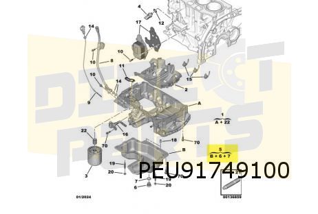 Citroën C3 (7/20-), Alfa Romeo Junior (6/24-), Fiat 600 (9/23-) carterpan (1.2 Puretech / EB2ADT) originalineel! 9829898980 sump usado en Menorca foto 3