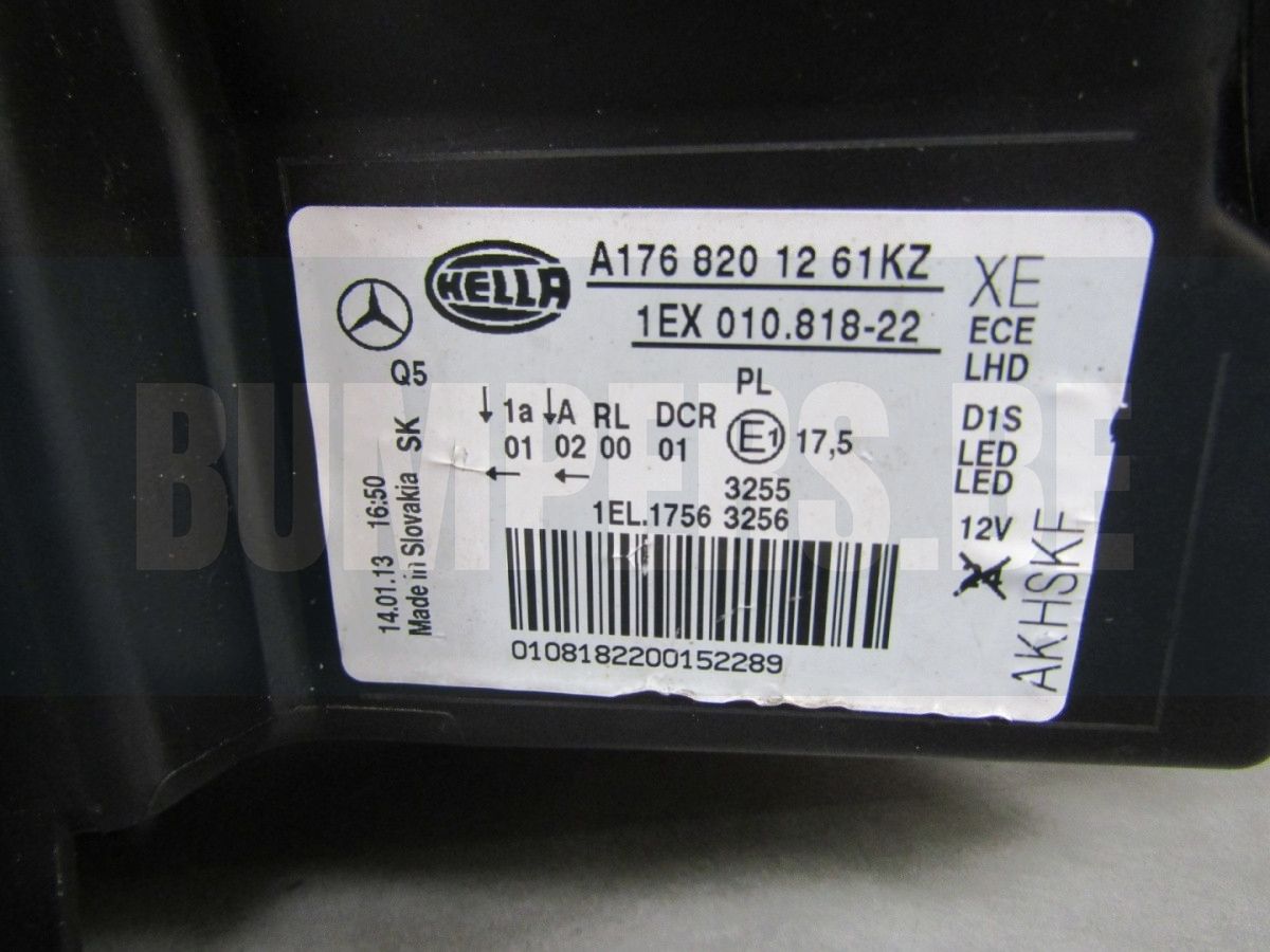 KOPLAMP MERCEDES A Clase W176 NIET-KIJKEND XENON 12-15 LH A1768201261KZ S2144/K1/3D head lamp single usado en Menorca foto 4