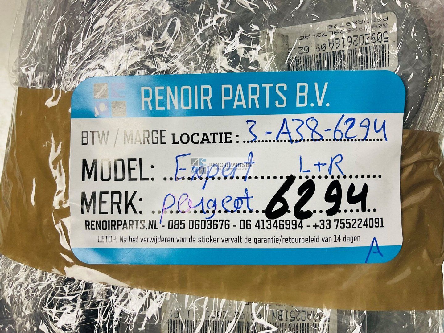Gordels Peugeot Expert L+R Links Rechts 804889 2019-2023 3-A38-6294A seatbelt set of 2 usado en Menorca foto 4