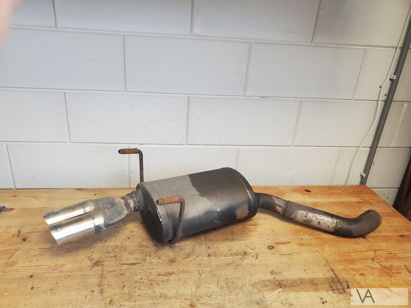 Peugeot 406 coupe 1997 - 2005 escape einddemper 2 pijpen muffler end muffler usado en Menorca
