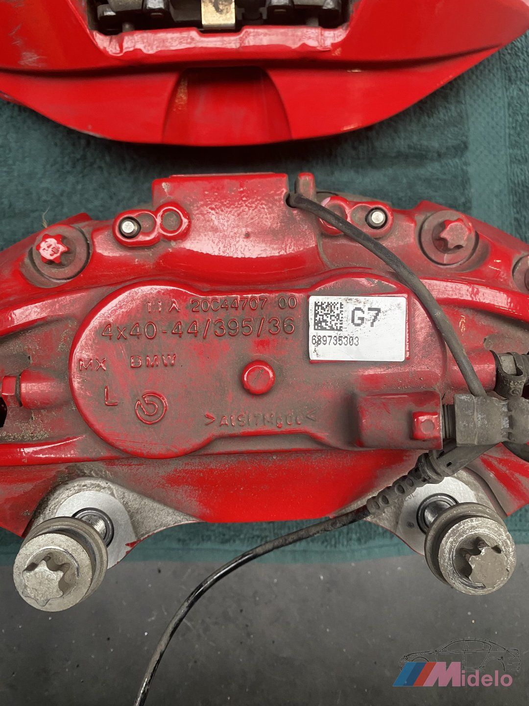 BMW X5 (G05/E95) REMKLAUWEN ROOD MET SCHIJVEN 689735303 brake disk + caliper left and right usado en Menorca foto 8