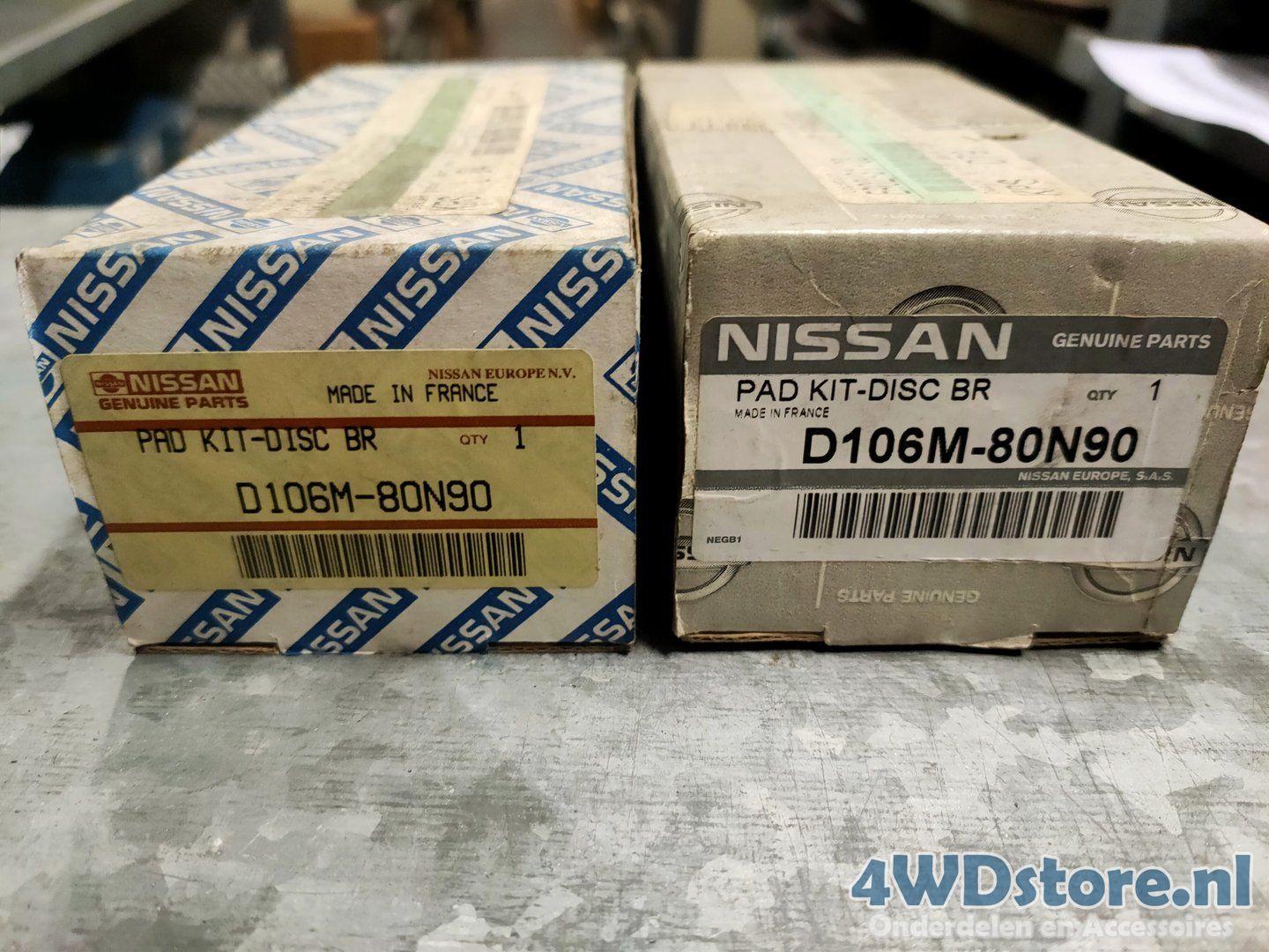 Nissan 200SX Remblokset Vooras D106M80N90 brake pad set usado en Menorca foto 3
