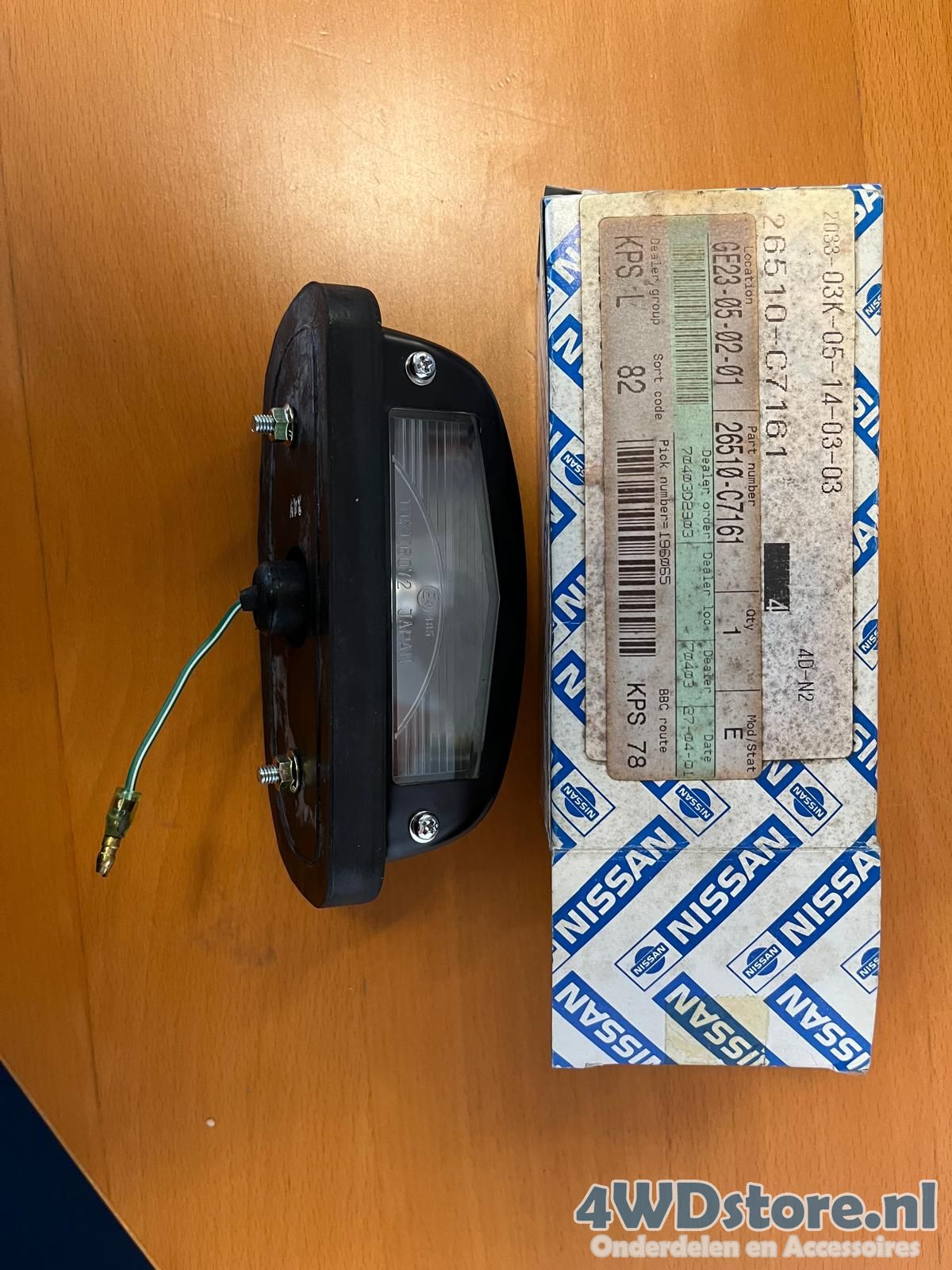kentekenverlichting, Patrol R160, 26510C7181 license plate lighting usado en Menorca