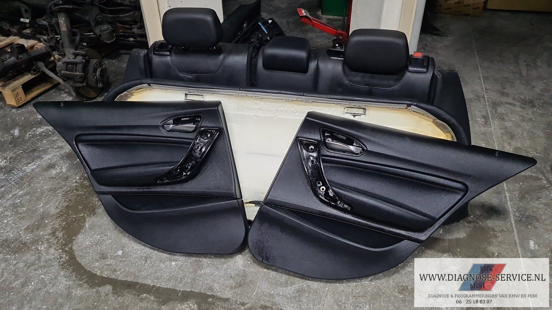 BMW 1er F20 140i LCI zwart lederen sport interieur met stoelverwarming complete interior usado en Menorca foto 6
