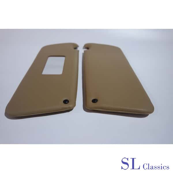 Zonnekleppen Beige Mercedes-Benz SL R107 / W107 sun visor left and right usado en Menorca