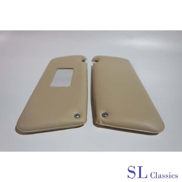 Zonnekleppen Creme Mercedes-Benz SL R107 / W107 sun visor left and right usado en Menorca