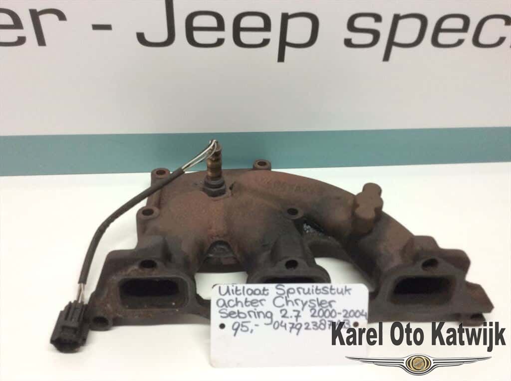 escape Spruitstuk achter Chrysler Sebring 2.7 exhaust manifold usado en Menorca foto 2