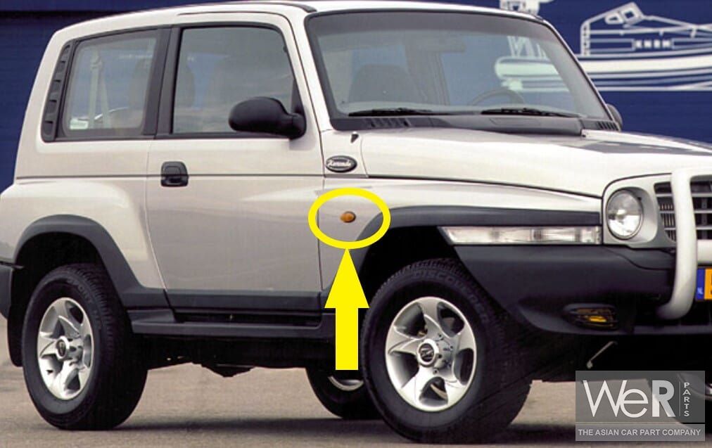 Turn signal side light New for SsangYong Korando 1996-2005 8340106000, 8340106001X blinker single usado en Menorca