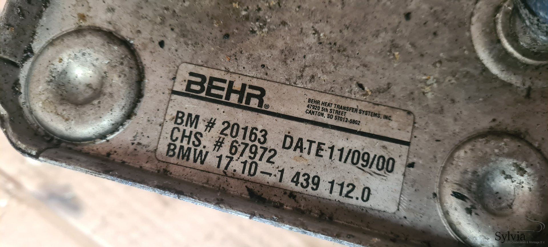 Warmtewisselaar oliekoeler automaatbak met Leiding BMW X5 E53 M62 1439112 heat regulator usado en Menorca foto 6