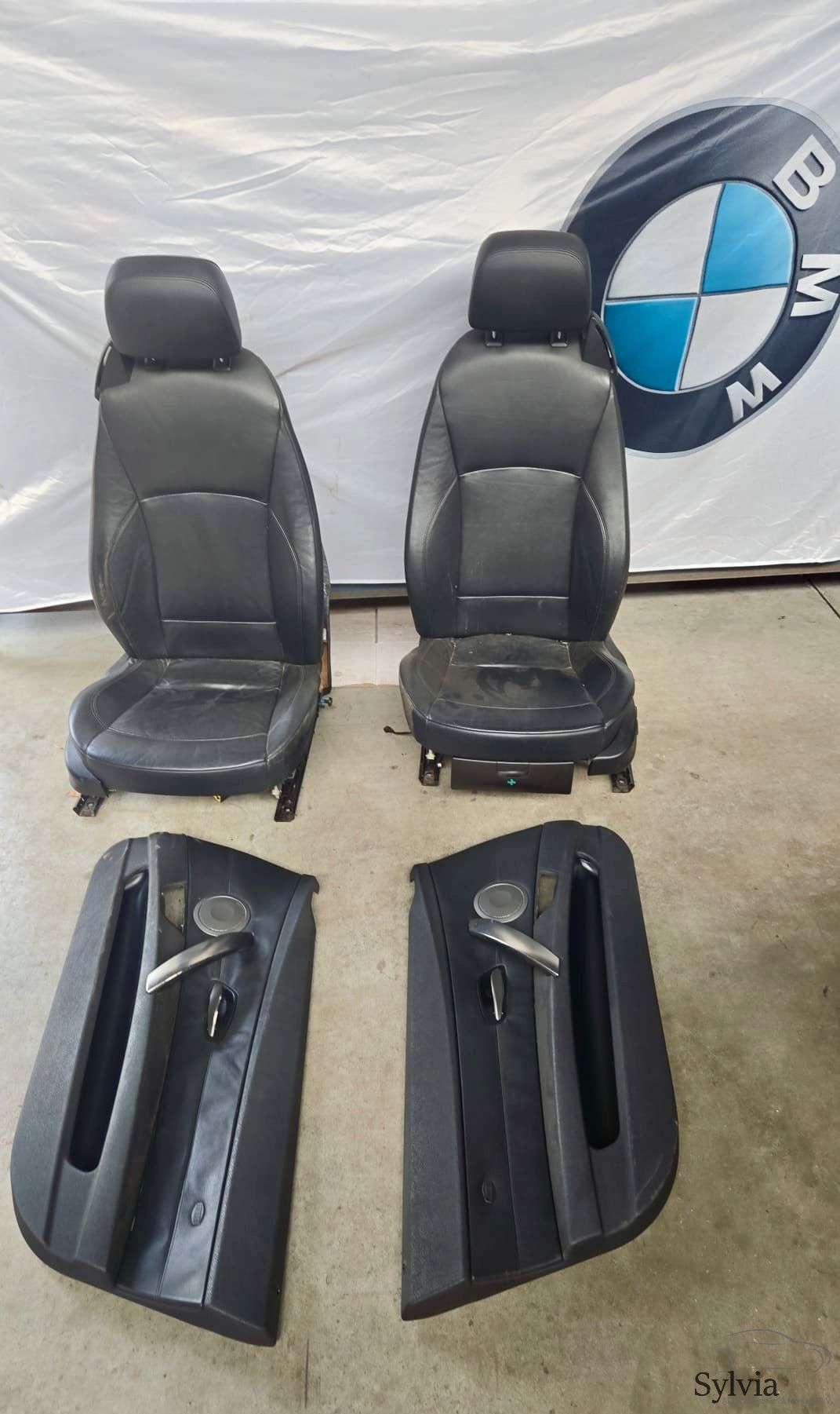 Zwart Leren interieur stoelen elektrische met stoelverwarming BMW Z4 serie E85 E86 Leder Oregon Schwarz LASW complete interior usado en Menorca