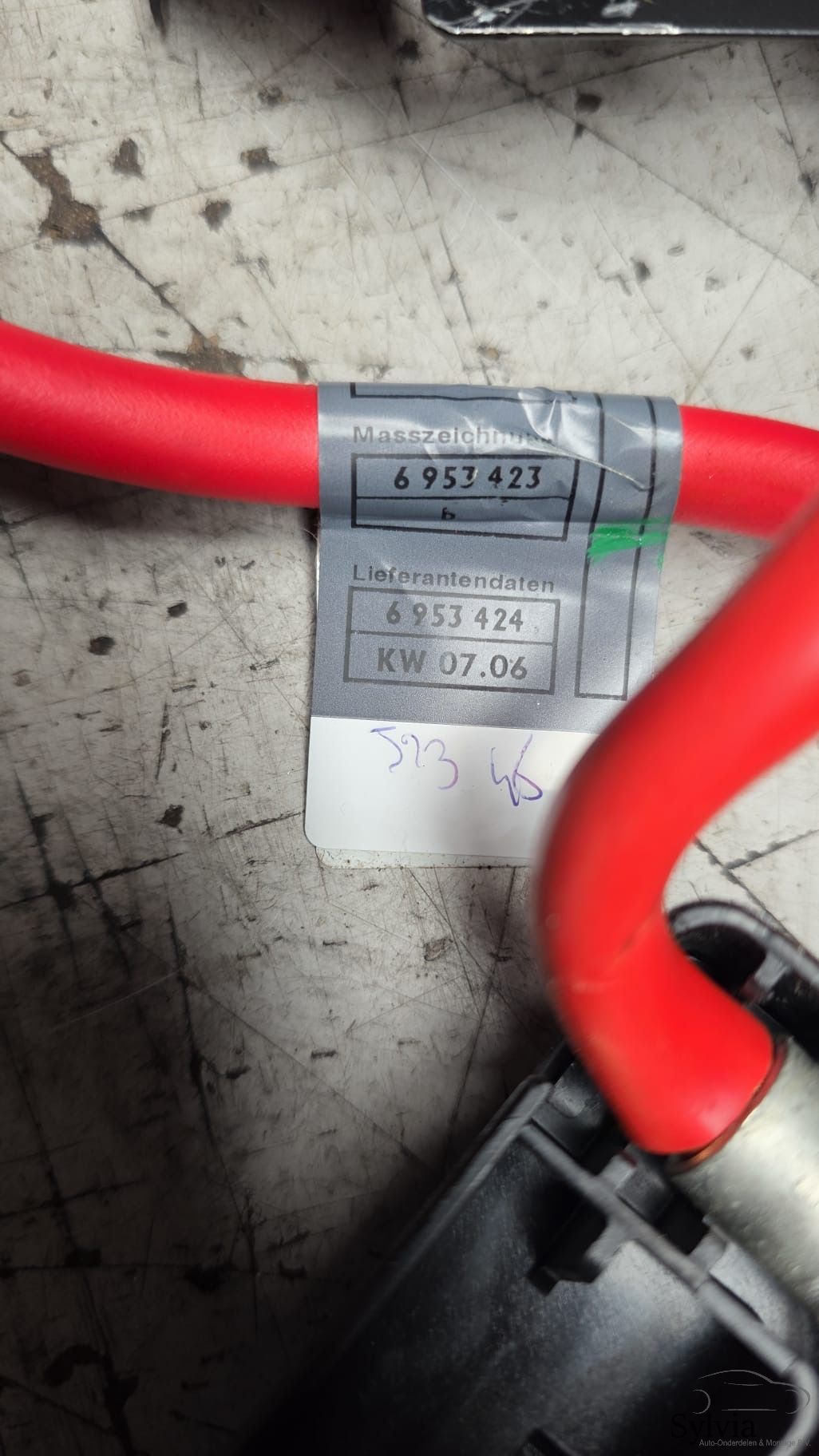 Kabelboom hoofdstroom pluskabel met zekeringkast BMW Z4 E85 E86 61126953424 6953424 61138387546 8387546 battery terminal clamp usado en Menorca foto 2