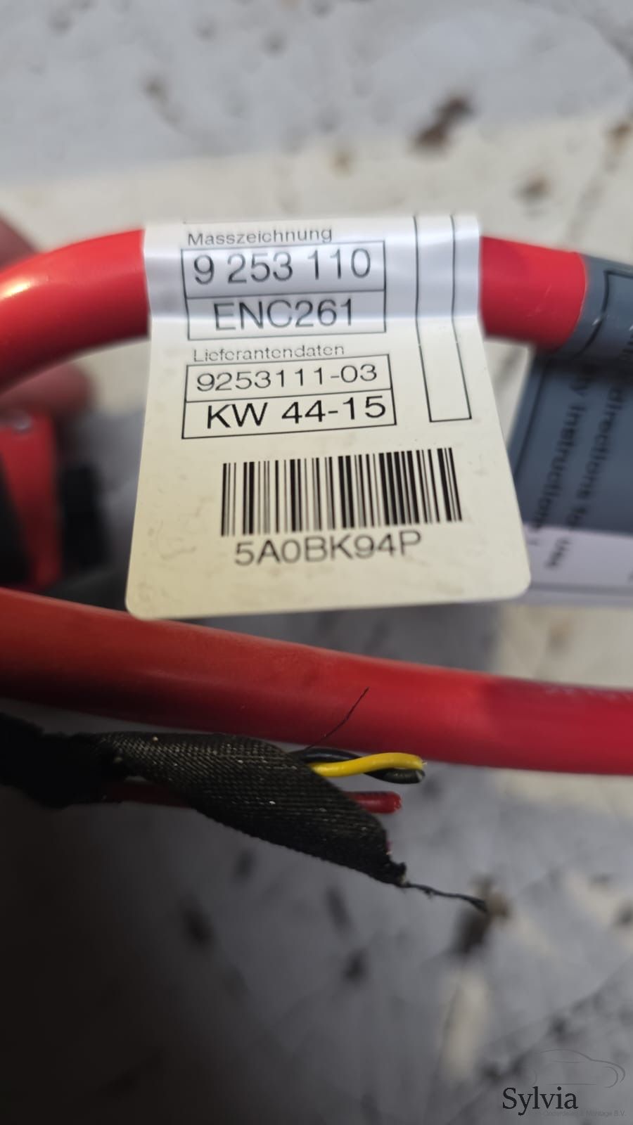 Kabelboom hoofdstroom pluskabel met ongeval sensor BMW 1 serie F20 F21 F22 F23 F87 + LCI 61129253111 9253111 battery terminal clamp usado en Menorca foto 3