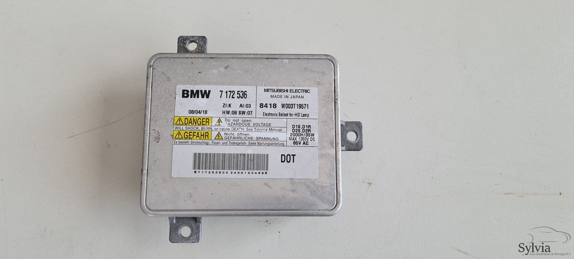 Xenon Starter ballast module BMW 1 / 3 / 5 / 7 E9x F2x F1x X1 E84 Z4 E89 7172536 xenon starter usado en Menorca