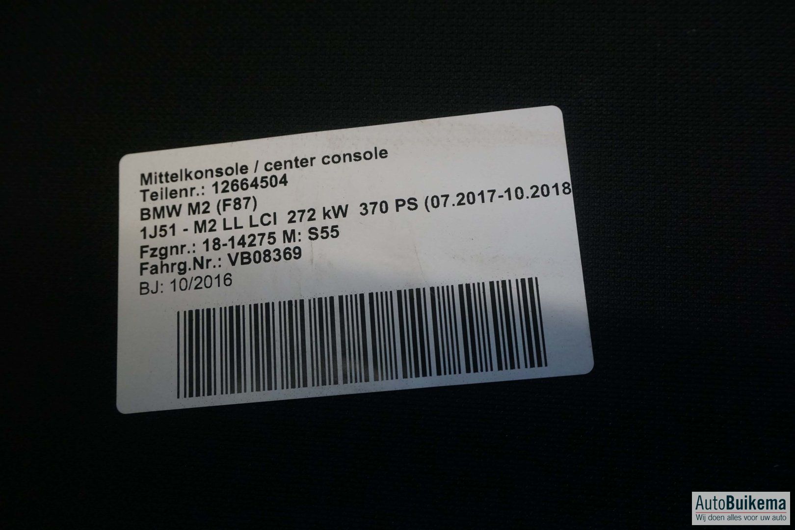 originalineel zwart lederen interieur bmw M2 F87 complete interior usado en Menorca foto 11