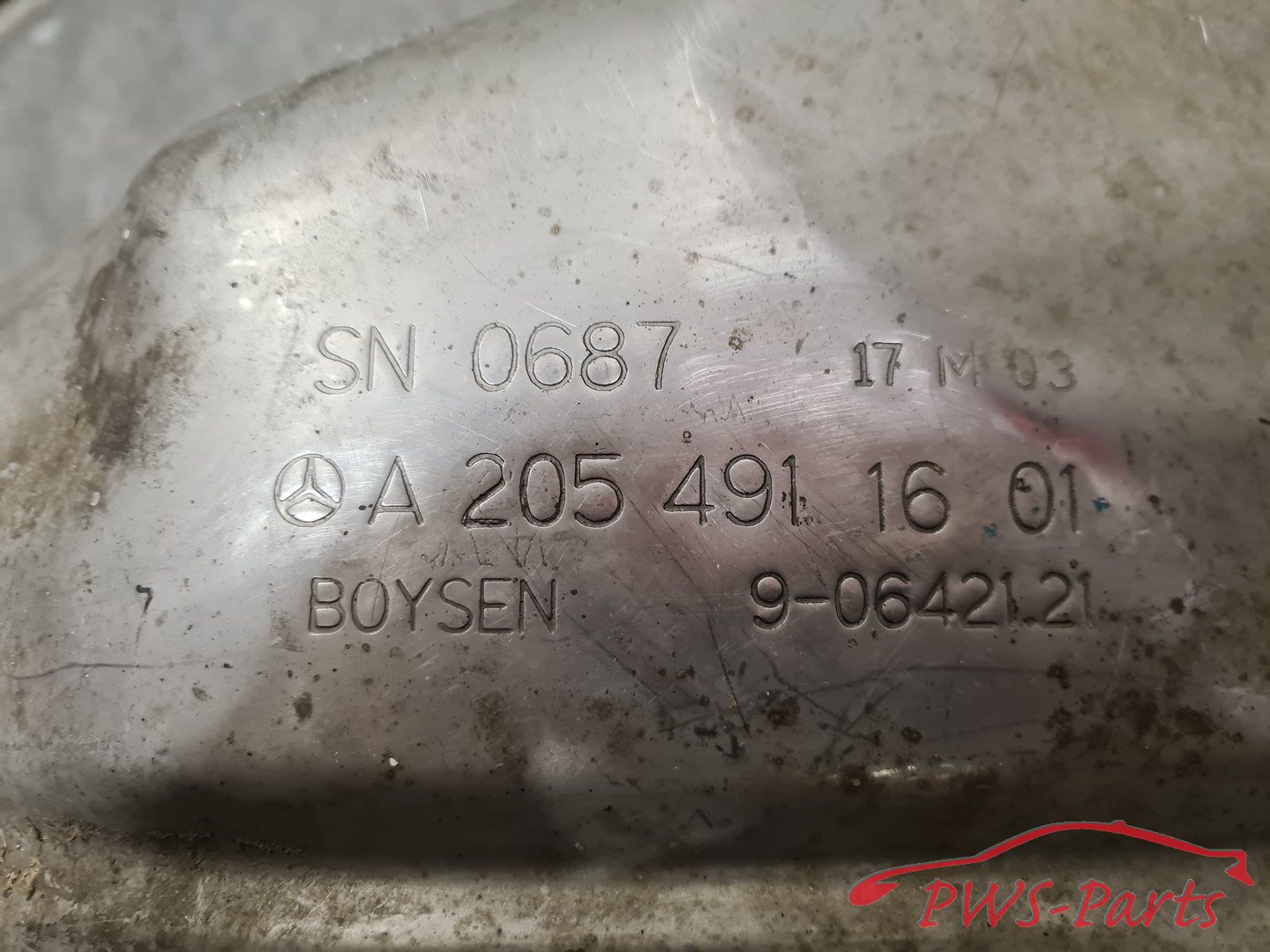 MERCEDES W205 C-Clase escape DEMPER RECHTS originalINEEL catalytic converter usado en Menorca foto 3
