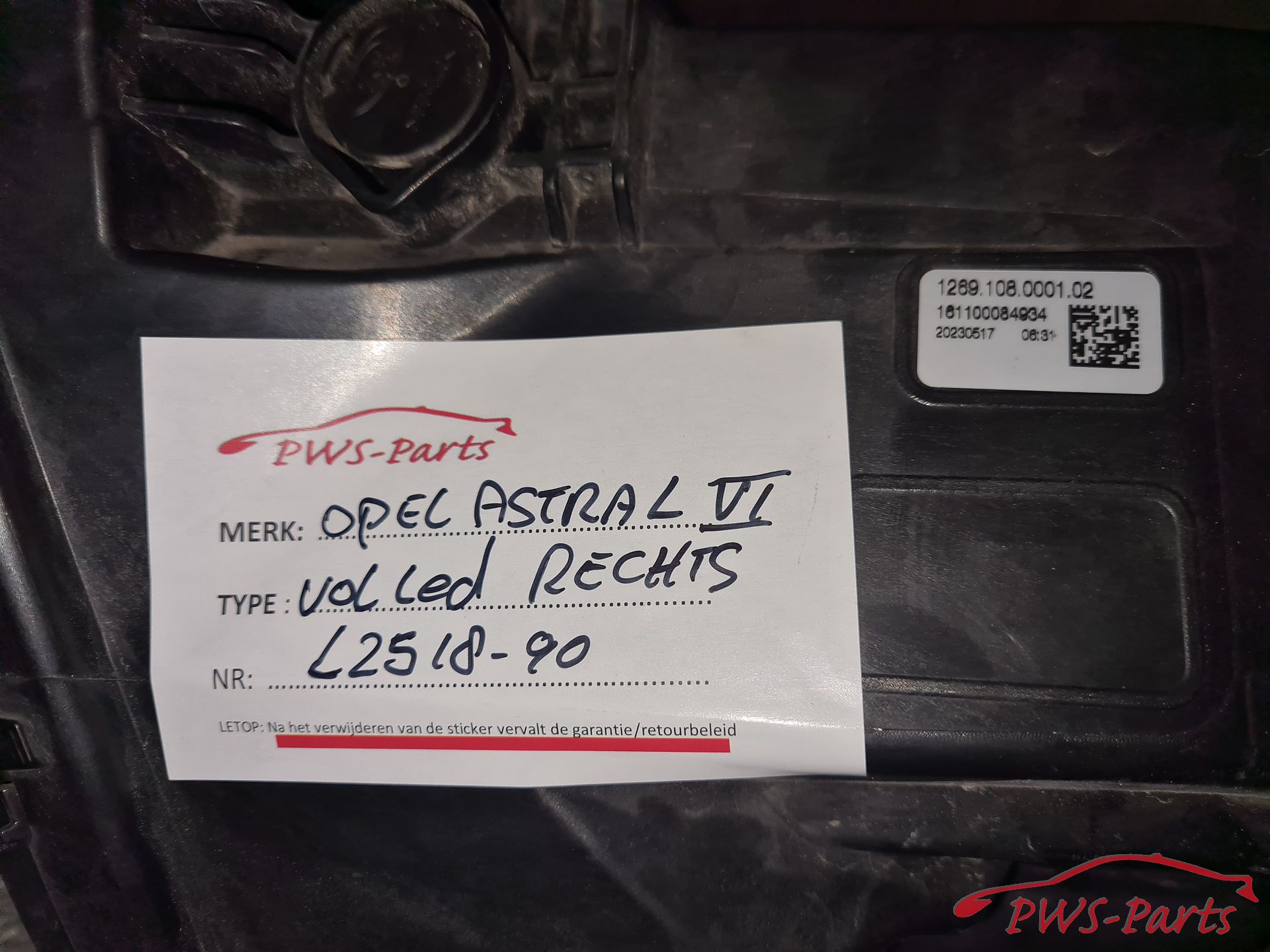 OPEL ASTRA L VI VOL LED KOPLAMP RECHTS originalINEEL head lamp single usado en Menorca foto 7