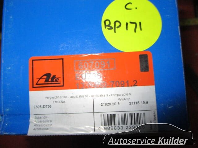 Remblokken voorzijde Opel Astra OPC Calibra A Vectra B ATE 607091 12759808 brake pad set usado en Menorca foto 5