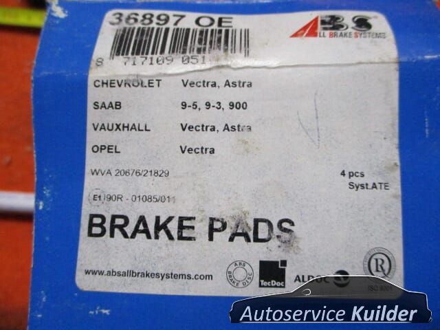 Remblokken voorzijde Opel Astra OPC Calibra A Vectra B ATE 607091 12759808 brake pad set usado en Menorca foto 4