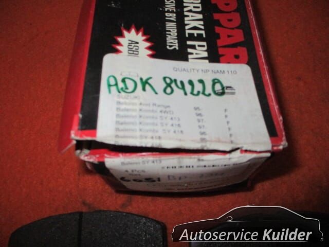 Remblokken voorzijde Suzuki Baleno EG J3608016 5580060G00 brake pad set usado en Menorca foto 3