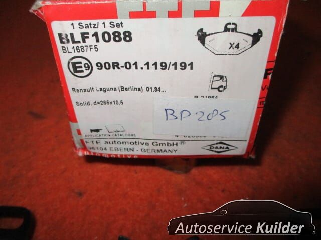 Remblokken achter Renault Laguna I FTE blf1088 7701205491 brake pad set usado en Menorca foto 4