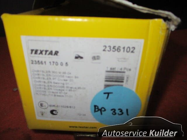 Remblokken achter Chrysler 300M Neon PT Cruiser Textar 2356102 BP331 04720644 brake pad set usado en Menorca foto 5