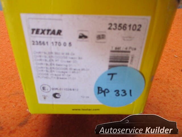 Remblokken achter Chrysler 300M Neon PT Cruiser Textar 2356102 BP331 04720644 brake pad set usado en Menorca foto 3