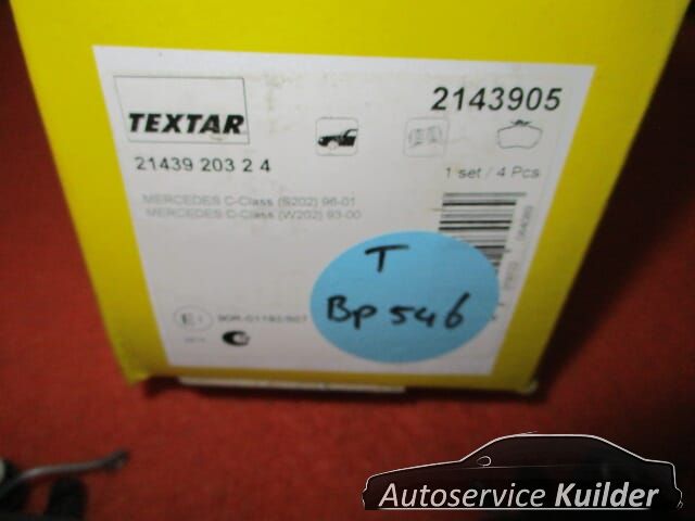 Remblokken voorzijde Mercedes C Clase w202 s202 BP546 2143905 0024202120 brake pad set usado en Menorca foto 4