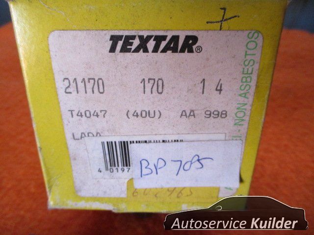 Remblokken voorzijde Lada Diva Granta Samara BP785 Textar 21170170 2108350108002 brake pad set usado en Menorca foto 3