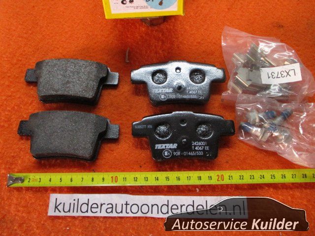 Remblokken achter Ford Mondeo III Jaguar X Type I BP986 Textar 2426001 1356392 brake pad set usado en Menorca foto 2