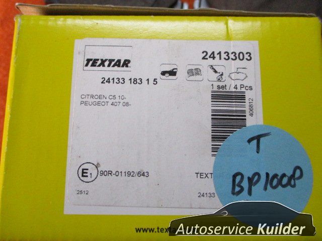 Remblokken voorzijde Citroen C5 III C6 Peugeot 407 BP1008 2413301 425278 brake pad set usado en Menorca foto 9