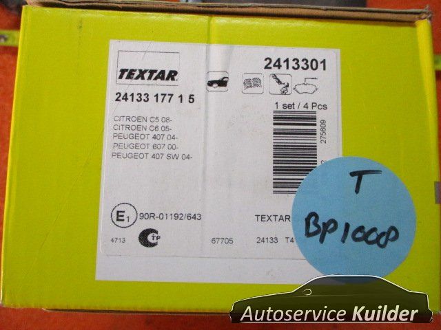 Remblokken voorzijde Citroen C5 III C6 Peugeot 407 BP1008 2413301 425278 brake pad set usado en Menorca foto 5