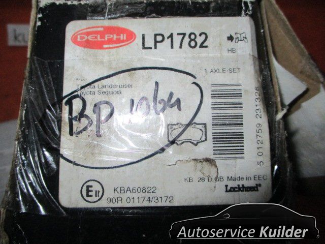 Remblokken voorzijde Toyota Landcruiser j12 FJ cruiser BP1064 Delphi LP1782 0446504070 brake pad set usado en Menorca foto 4
