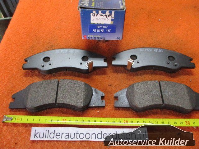 Remblokken voorzijde Kia Serato I BP1498 Sangshin bp1167 58101K2FA20 brake pad set usado en Menorca foto 2