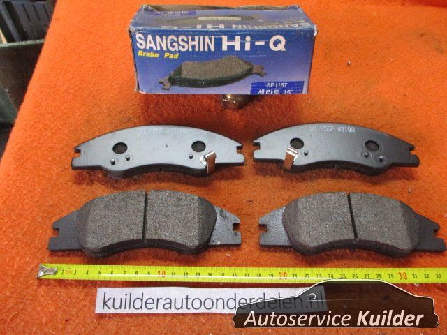 Remblokken voorzijde Kia Serato I BP1498 Sangshin bp1167 58101K2FA20 brake pad set usado en Menorca