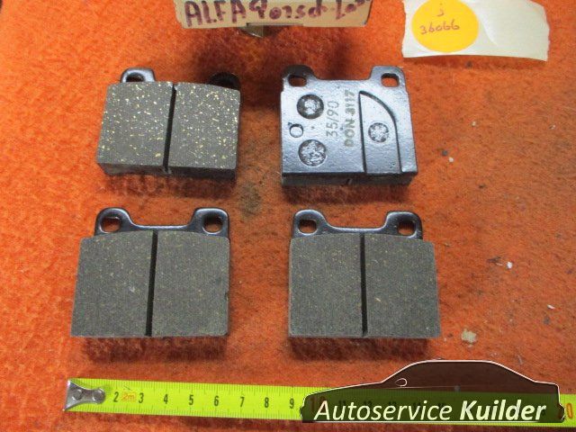 Remblokken voorzijde Alfasud 901 Ferrari 208 Lamborghini countach 36066 QH bp143 0060750566 brake pad set usado en Menorca foto 2