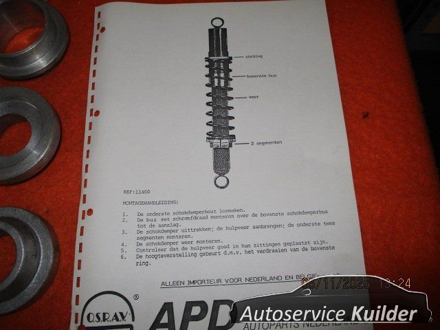 Hulpveren set VW Polo I en II Audi 50 OSRAV 11400 65S455 19-181-5 support springs set usado en Menorca foto 3