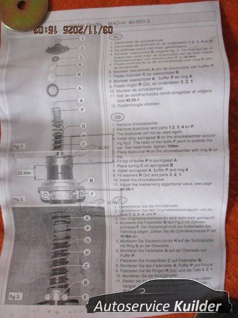 Hulpveren set Honda Shuttle RA MAD HV-409503 support springs set usado en Menorca foto 4