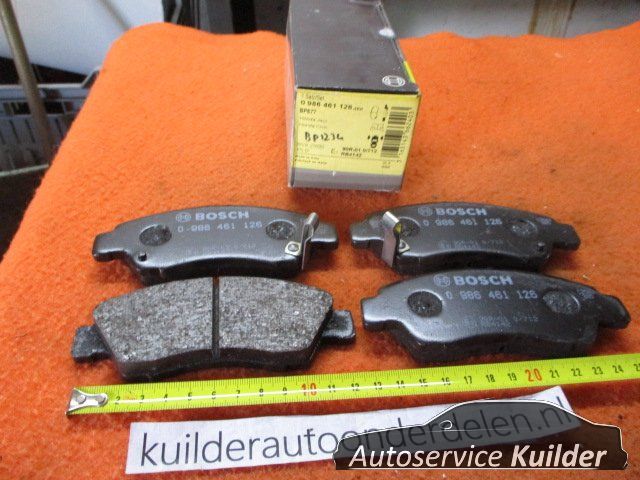 Remblokken Civic/coupe/Jazz/Logo voorzijde Bosch bp1234 04650SAA900 brake pad set usado en Menorca