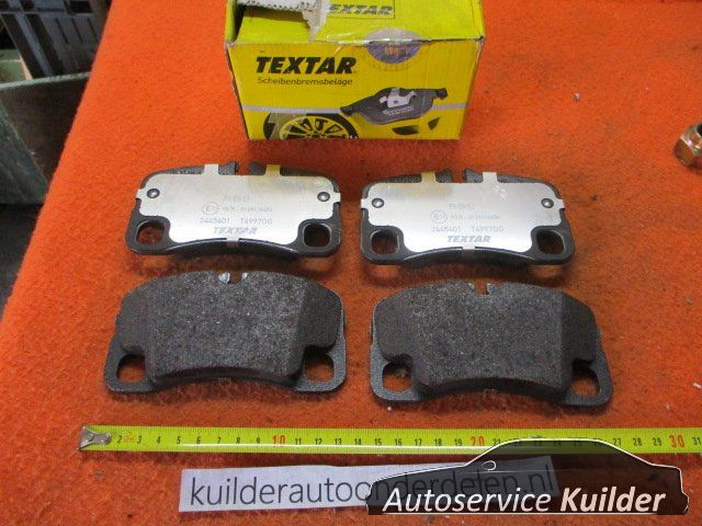Remblokken Porsche 911 (997) 3,6 24v carrera achterzijde BP1825 Textar 2445401 99735294701 brake pad set usado en Menorca