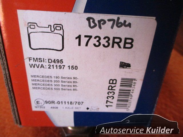 Remblokken Achterzijde Mercedes 190 , C en E Clase AD Benelux 0014200220 brake pad set usado en Menorca foto 3
